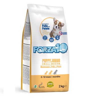Сухой корм для щенков средних и крупных пород, с курицей и картофелем Forza10 PUPPY JUNIOR MAINTENANCE S/M 2 кг