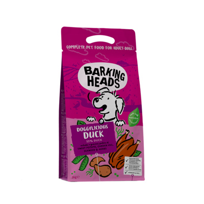 Беззерновой корм для собак с уткой и бататом «Восхитительная утка» Barking Heads DOGGYLICIOUS DUCK 12 кг