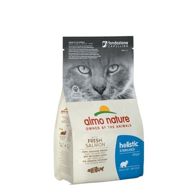 Корм для кастрированных кошек с лососем и рисом Almo Nature Functional Adult Sterilised Salmon & Rice 2 кг