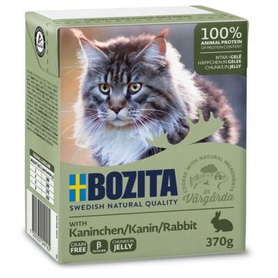 Консервы для кошек кусочки в желе с кроликом Bozita Cat Rabbit 370 г