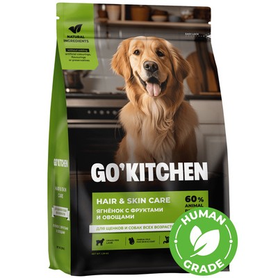 Корм для собак и щенков с ягненком GO! KITCHEN Daily Defence Lamb Dog 1,59 кг