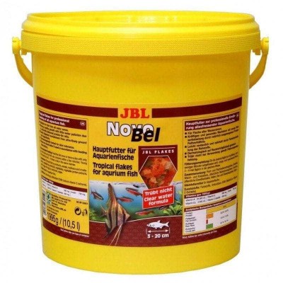 Основной корм в форме хлопьев для пресноводных аквариумных рыб, 10,5 л (1995 г) JBL NovoBel 1,995 кг