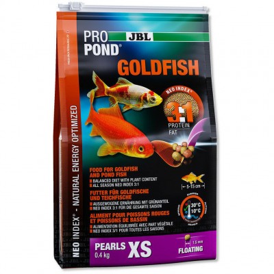 Основной корм для золотых рыбок оч. мал. размера, плав. пал. JBL ProPond Goldfish XS 400 г