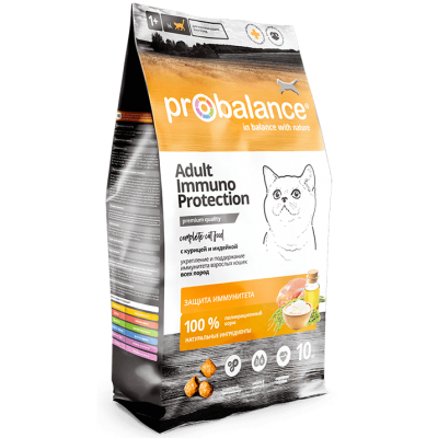 Корм сухой для кошек с курицей и индейкой ProBalance Immuno Protection 1,8 кг