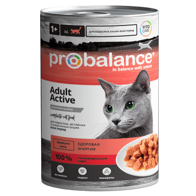 Консервы для активных кошек ProBalance Active 415 г