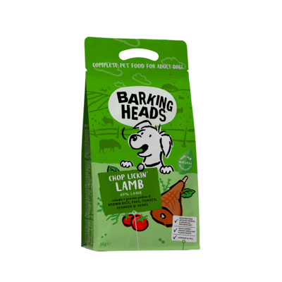 Корм для собак с ягненком и рисом «Мечты о ягненке» Barking Heads CHOP LICKIN' LAMB 12 кг