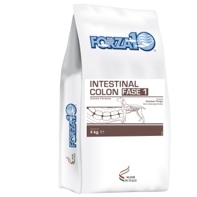 Сухой корм для взрослых собак всех пород, лечение колитов Forza10 Intestinal Colon Fase 1 24/13 4 кг