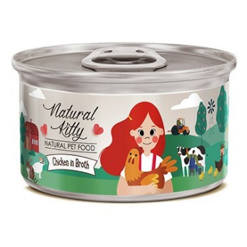 Pettric Natural Kitty влажный корм для взрослых кошек курица в бульоне, в консервах -...