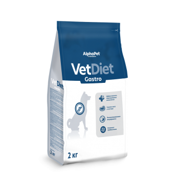 AlphaPet Vet Diet Gastro сухой диетический корм для взрослых собак всех пород при острых...