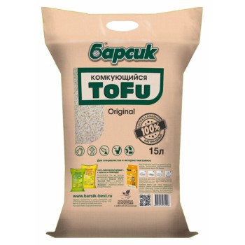 Барсик ToFu Original наполнитель комкующийся - 15 л