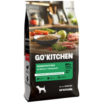 Go' Kitchen SENSITIVITIES Grain Free сухой беззерновой корм для щенков и собак с чувствительным...