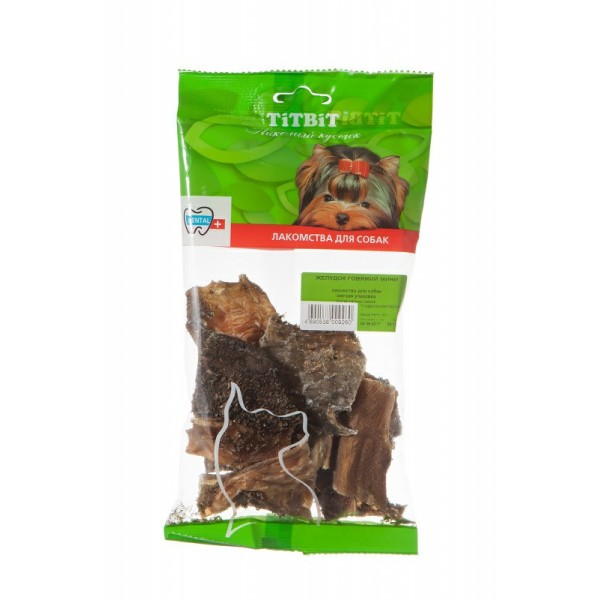 TiTBiT лакомство для собак Желудок говяжий мини - 50 г