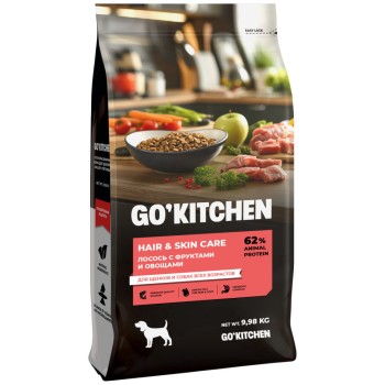 Go' Kitchen SKIN+COAT Care сухой корм для щенков и собак, с лососем - 9,98...