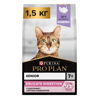 Purina Pro Plan Delicate Senior сухой корм для кошек старше 7 лет с чувствительным...