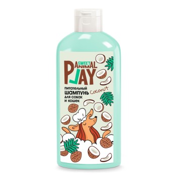 Animal Play Sweet шампунь для собак и кошек питательный, с ароматом Взрывной кокос -...
