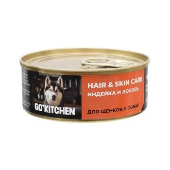 Go' Kitchen влажный корм для взрослых собак и щенков, с индейкой и лососем -...