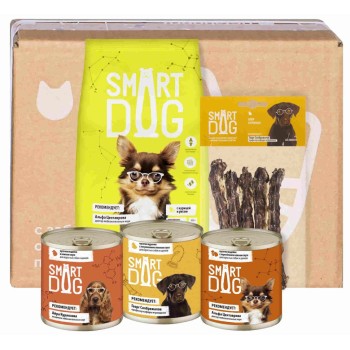Smart Dog Smart Box набор для умных собак, рацион из птицы - 1,5 кг