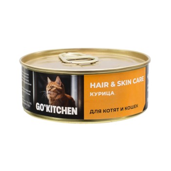 Go' Kitchen влажный корм для взрослых кошек и котят, с курицей - 100 г...
