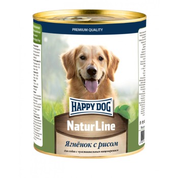 Happy Dog Natur Line консервы для взрослых собак с чувствительным пищеварением с ягненком и...