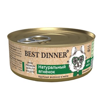 Best Dinner High Premium для собак с натуральным ягненком - 100 г х 12...