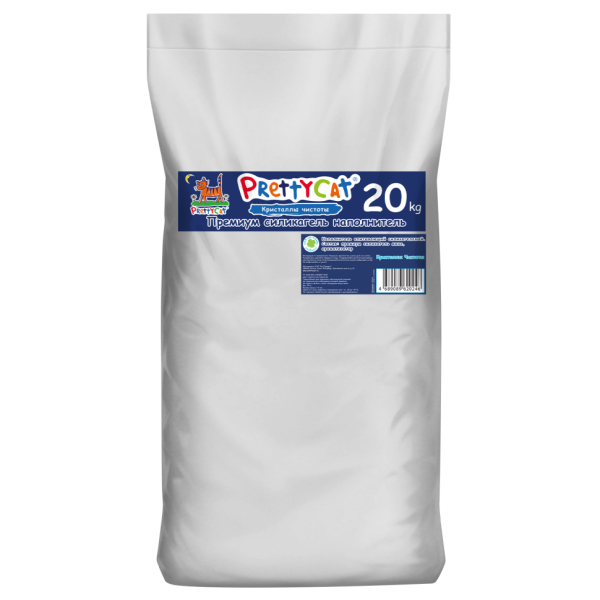 PrettyCat Кристаллы Чистоты наполнитель силикагелевый для кошачьего туалета, с ароматом "Свежесть Океана" - 20 кг