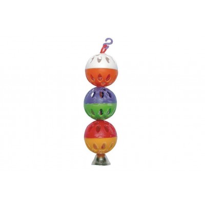 Игрушка для птиц с колокольчиком Дарэлл Toy for birds with a bell 3 шарика
