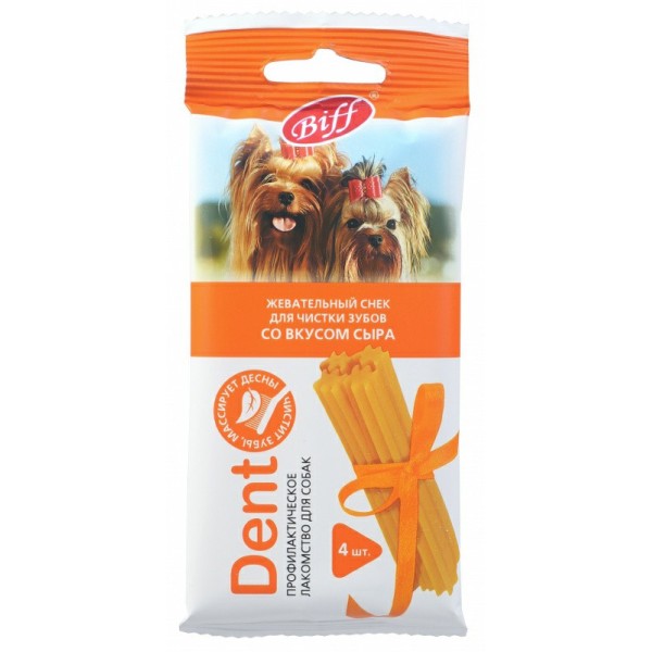 TiTBiT лакомство для собак мелких пород жевательный снек Dent со вкусом сыра - 40 г