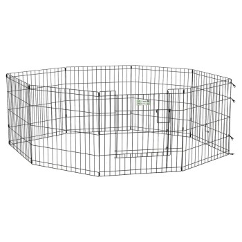 MidWest вольер Life Stages 8 панелей с дверью-MAXLock черный 61х61 см