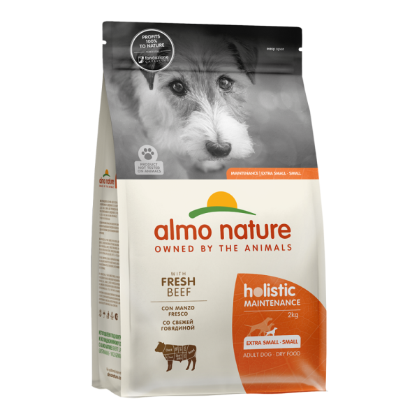 Almo Nature Life Maintenance Holistic Small Breed Fresh Beef сухой корм для взрослых собак малых пород со свежей говядиной и коричневым рисом - 2 кг