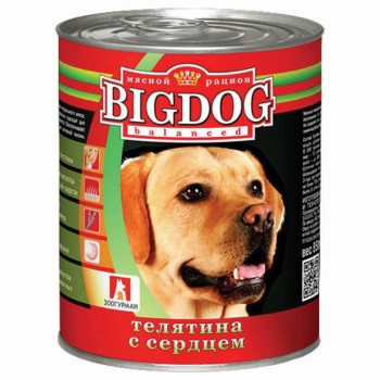 Зоогурман Big Dog влажный корм для взрослых собак средних и крупных пород, с телятиной...