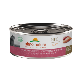 Almo Nature HFC Jelly Tuna and Chicken влажный корм для взрослых кошек и котят...