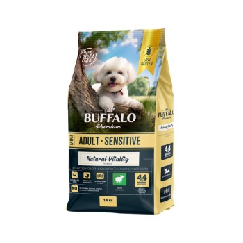 Mr.Buffalo Adult mini сухой корм для собак мелких пород, с ягненком - 14 кг