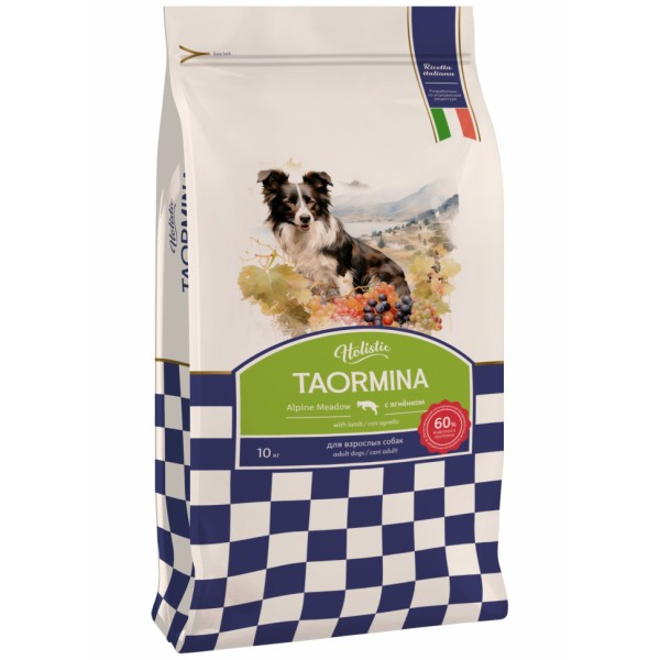 Taormina Alpine Meadow сухой корм для взрослых собак с ягненком - 10 кг