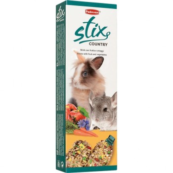 Padovan Stix Country Coniglietti лакомство для кроликов и морских свинок сельские - 100 г