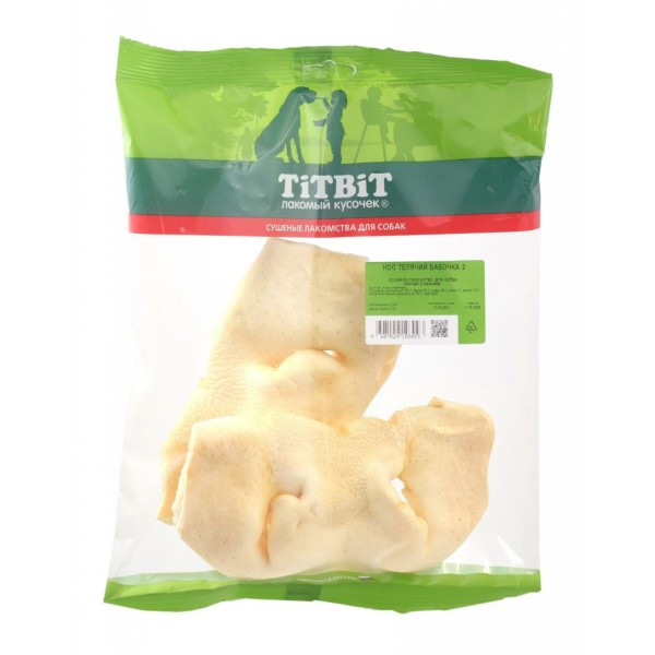 TiTBiT лакомство для собак нос телячий бабочка 2 - 86 г