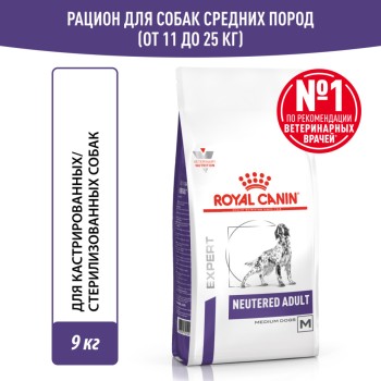 Royal Canin Neutered Adult Medium Dogs сухой корм для взрослых cтерилизованных/кастрированных собак со склонностью...