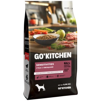 Go' Kitchen SENSITIVITIES Grain Free сухой беззерновой корм для щенков и собак с чувствительным...