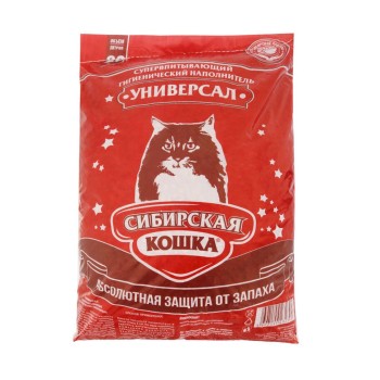 Сибирская Кошка "Универсал" впитывающий наполнитель для кошачьего туалета (цеолит) - 20 л (11,1 кг)