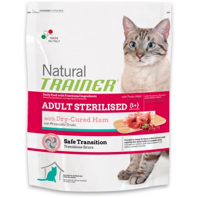 Корм для стерилизованных кошек с ветчиной Trainer Natural Sterilised 1,5 кг