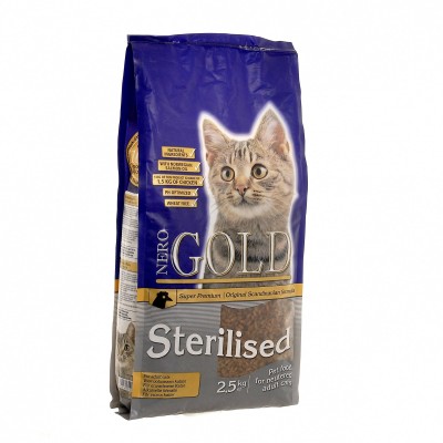 Корм для профилактики мочекаменной болезни у стерилизованных кошек Nero Gold Cat Sterilized 800 г