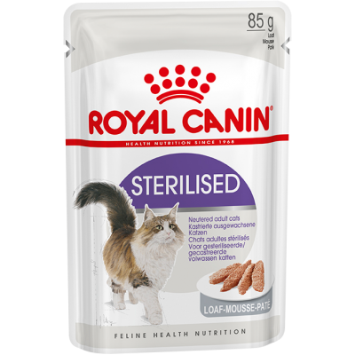 Пауч для стерилизованных кошек кусочки мяса 85 г Royal Canin Sterilised Паштет