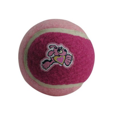 Игрушка для щенков теннисный мяч, розовый Rogz Tennisball Medium средний