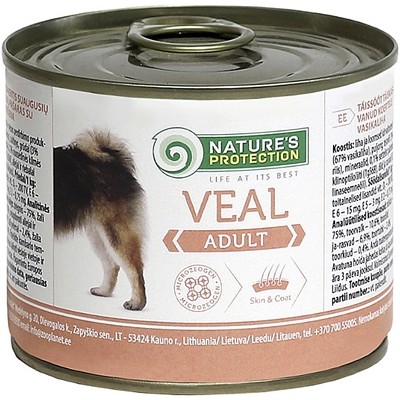 Консервы для собак с телятиной Nature's Protection Adult Veal 200 г