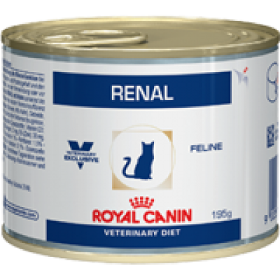 Консервы для кошек при почечной недостаточности цыпленок Royal Canin Renal Feline 195 г