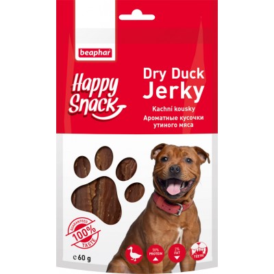 Лакомство для собак с уткой Beaphar Happy Snack Dry Duck Jerky 60 г