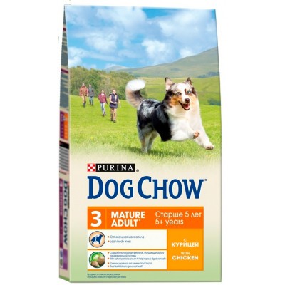 Корм для собак старше 5 лет с курицей Dog Chow Mature 2,5 кг