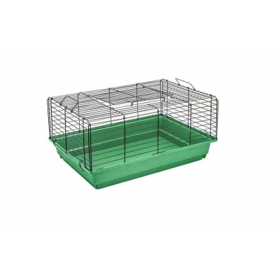 Клетка для кроликов и морских свинок чёрная, складная Дарэлл Кролик №1 58х40х30 см