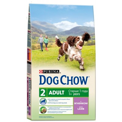 Корм для собак с ягненком Dog Chow Adult Lamb 14 кг