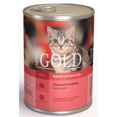 Консервы для кошек "Свежий ягненок" Nero Gold Lamb 410 г