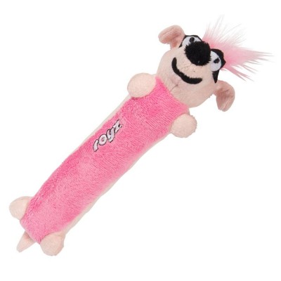 Мягкая игрушка для щенков с пищалкой, розовый Rogz Clones Sausage средняя